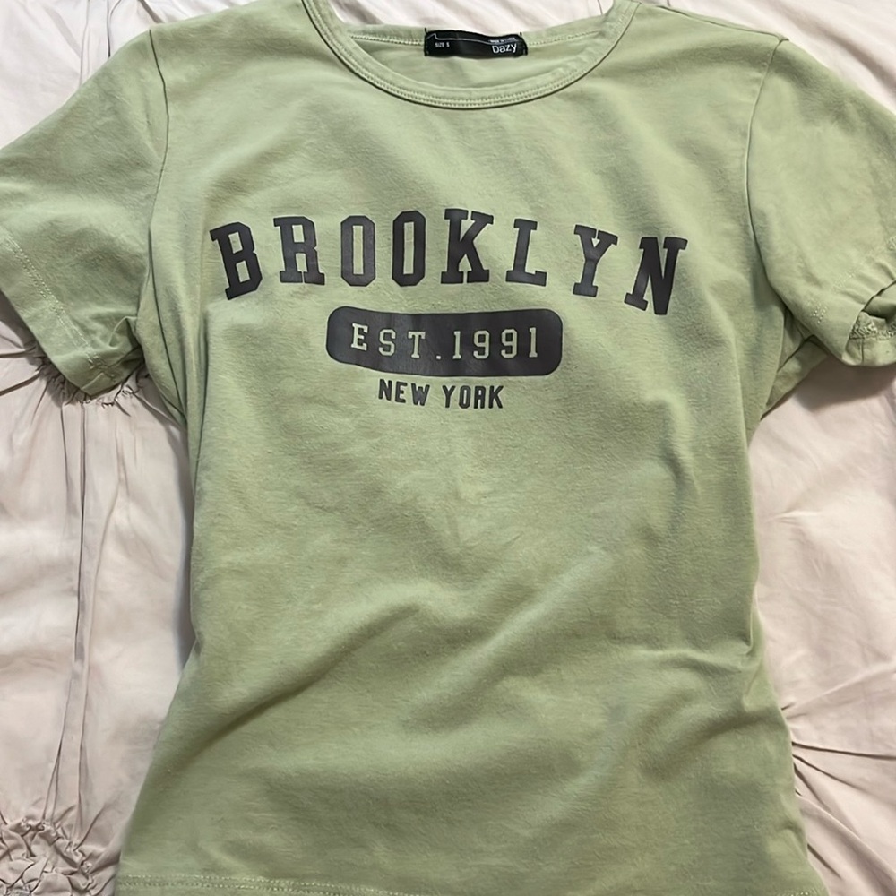Green Brooklyn top